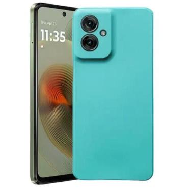 Imagem de Capa Case Capinha Silicone Aveludada Para Motorola Moto G55 5G Verde C