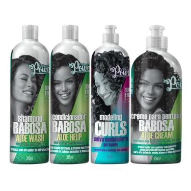 Imagem de Kit Soul Power Babosa + 1un Modeling Curls Gel Líquido Seiva Modelador