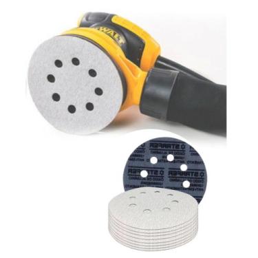 Imagem de Kit 10 Disco de Lixa Pluma Branco 150mm Grão 600 - Starfer