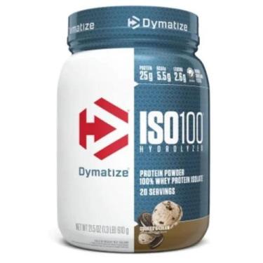 Imagem de Iso 100 Whey Isolado Hidrolisado Dymatize 1,4lbs 640g, Cookies & cream