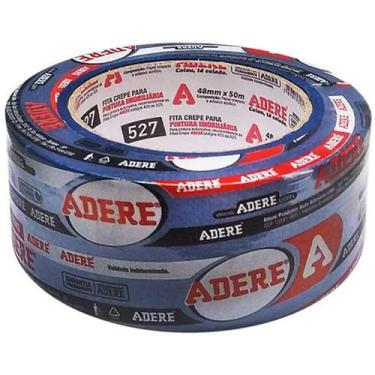 Imagem de Fita Crepe Azul Pintura Imobiliaria Parede 48MM X 50M Adere