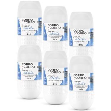 Imagem de 6UN Desodorante Antiperspirante Roll On Suave 50ml Davene