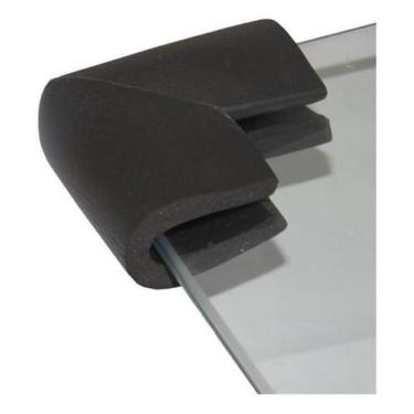 Imagem de Cantoneira Mesa Vidro Protetor Quina Canto Bebê C/4Un Espuma - I Love 