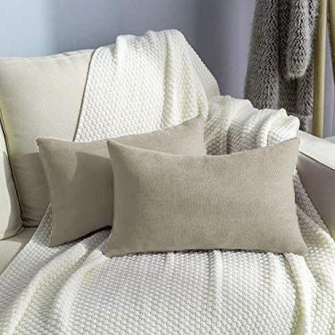Imagem de Almofada Retangular Suede 30x50cm Bege - FASTLAR