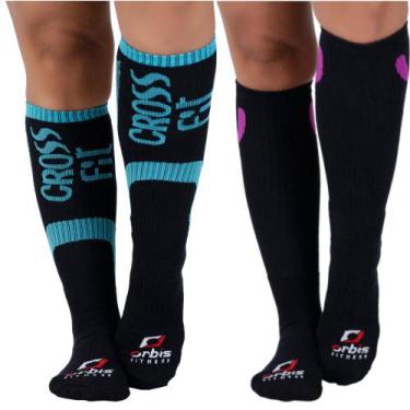 Imagem de Kit 2 Pares Meia de Compressão Cano Longo 3/4 Esportiva Orbis - Orbis 