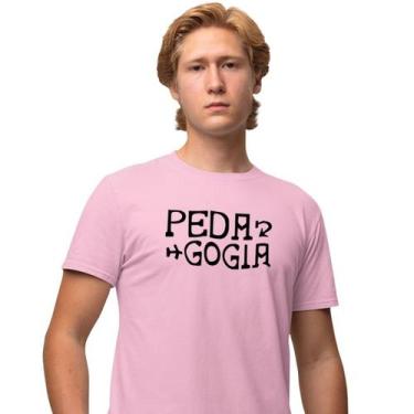 Imagem de Camisa Camiseta Masculina Estampada Pedagogia 100% Algodão Fio 30.1 Pe