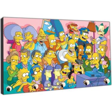Imagem de Porta Chave Simpsons Família Organizador Chaveiros - Vital Quadros