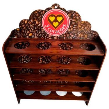 Imagem de Suporte Organizador Porta 20 Cápsulas 3 Corações Coffe Decor - Retrofe