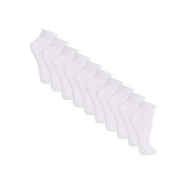 Imagem de Kit com 10 Meias Soquete Fio 20 Loba 5530-001 - LUPO, Branco