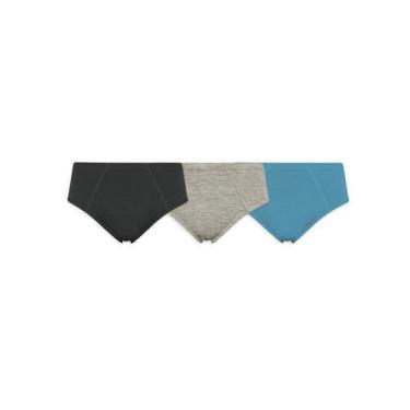 Imagem de Kit com 3 cuecas slip selene 11950-001 infantil, Preto, P