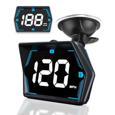 Imagem de SinoTrack Velocímetro GPS universal MPH velocímetro Heads-Up Display para carro GPS velocímetro tela grande HUD com alarme de excesso de velocidade alerta de condução fadiga para todos os veículos