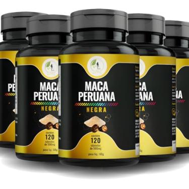 Imagem de KIT C/5 Un. Maca Peruana Negra + Potente 100% Pura 120 Cápsulas - Fits Life