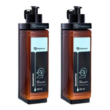 Imagem de Kit 2 Dispenser Parede Suporte Porta Shampoo Cabelos Banho Higiene Ban