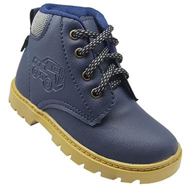 Imagem de Bota Botinha Infantil Gibizinho Masculina Baby Coturno Azul Cor:Azul;Tamanho:21;Gênero:Homem