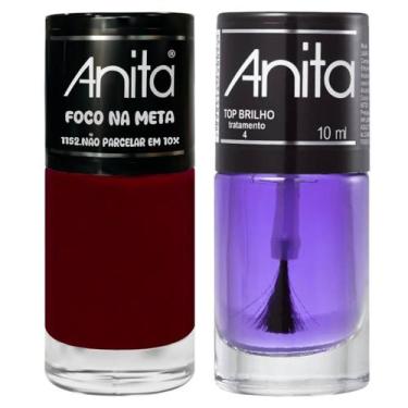Imagem de Esmalte Não Parcelar Em 10x + Top Brilho 10ml Anita