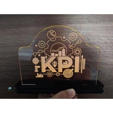 Imagem de Luminária Decorativa com LED KPI Estatística - Hobbies do Ofício, Amar