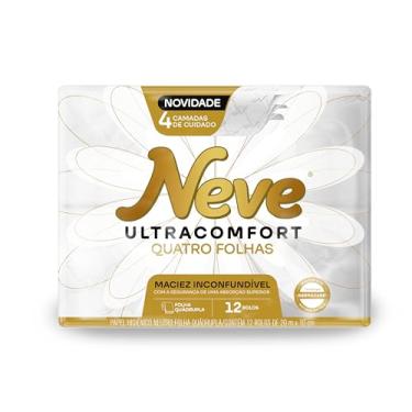 Imagem de Neve Papel Higiênico Ultracomfort, Folha Quádrupla, 20m, 12 rolos