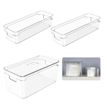 Imagem de Conjunto 3 Organizador De Armários 1,9l E 5 Litros Multiuso - OU