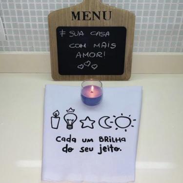 Imagem de Pano de Prato Algodão Super Premium Branco em Silk -  Cada Um Brilha d