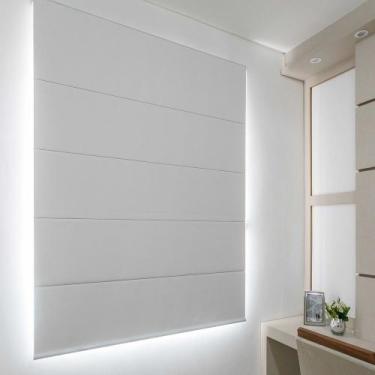 Imagem de Persiana Romana (1,55Lar. x 2,50Alt.) Blackout Branco - Vogaflex, 0