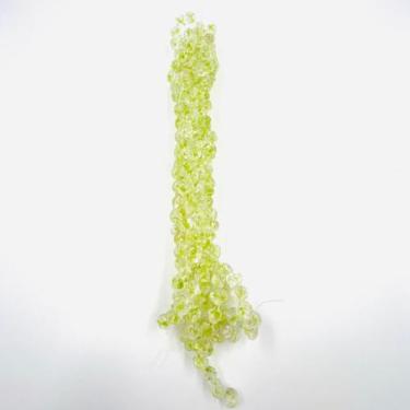 Imagem de Fio de Pedras Craquelada 11mm 32un Cristal Listra Verde 32cm - Macall