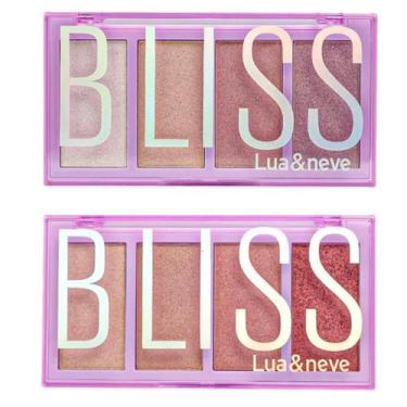 Imagem de Paleta de Iluminadores Bliss com 4 núcleos Lua e Neve (LN01010)