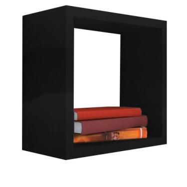 Imagem de nicho decorativo 30x30x20 cm preto Hub18