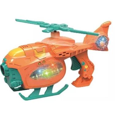 Imagem de Brinquedo Helicóptero Solta Bolhas com Som e Luz . - fun game