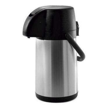 Imagem de Garrafa Térmica Exclusiva 1l Inox Soprano Preta, 1L, Inox