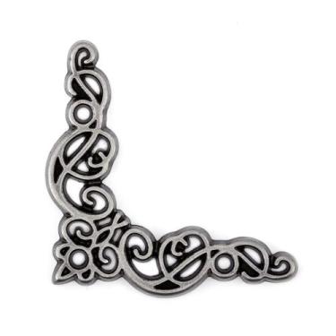 Imagem de Cantoneira Celta Pequena 4 Peças Acabamento Decoração Caixas Bandejas 