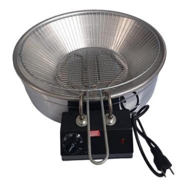 Imagem de Tacho Elétrico 10 Litros Alumínio Frita Rápido - Magfryer Inox , 220V