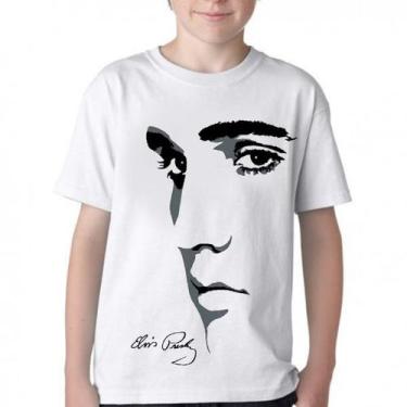 Imagem de Camiseta Infantil ou adulto Elvis Presley Rei do Rock Blusa Criança to