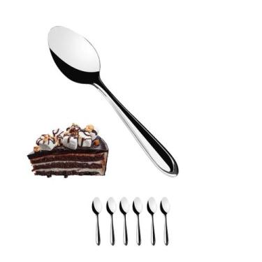 Imagem de Conjunto 6 Colheres De Sobremesa de Aço Inox 13CM - Rio Tijucas