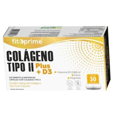 Imagem de Colágeno Tipo 2 Plus + Vitamina D3, Cálcio, Magnésio Fitoprime