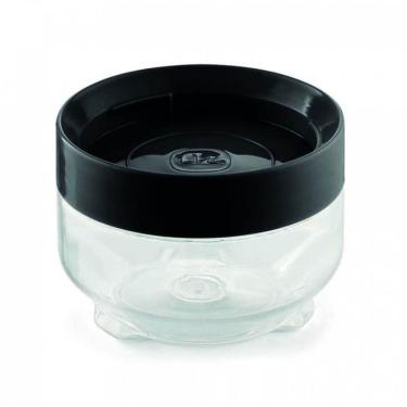 Imagem de Pote Porta Mantimentos UZ Empilhável 300ml Organizador com Tampa de Plástico Preto