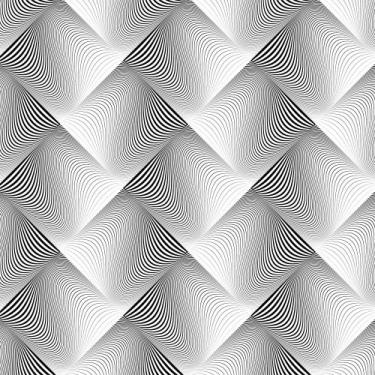 Imagem de Papel De Parede Adesivo Fosco Vinil Abstrato Preto e Branco Ilusão de 