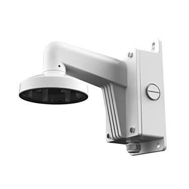 Imagem de WMS WML DS-1273ZJ-140B PC140B PT6 Suporte de parede interno externo com base adequada para a câmera Hikvision Dome, branco, pacote com 1