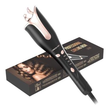 Imagem de LESCOLTON Modelador de cabelo, modelador de cabelo com rotação automática, modelador de cachos automático, varinhas giratórias inovadoras para todas as idades