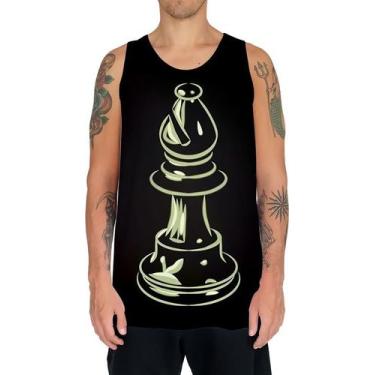 Imagem de Camiseta Regata Jogo Tabuleiro Xadrez Rei Torre Rainha HD 7 - Enjoy Sh