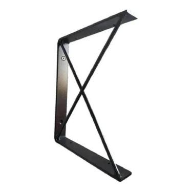 Imagem de Suporte Nicho Prateleira Ferro Estilo Industrial Parede - PLS