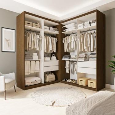 Imagem de Closet Casal sem Portas 4 Gavetas Júlia Duo - Minastex