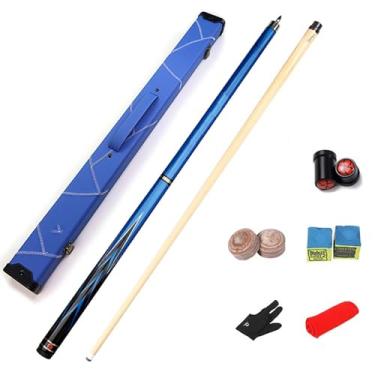 Imagem de Bastão de sinuca de bilhar feito à mão, 147 cm, bastão de taco de bilhar de bordo canadense, taco de sinuca profissional para esportes de mesa de sinuca, 18 ~ 595 g (C taco de sinuca + acessórios +