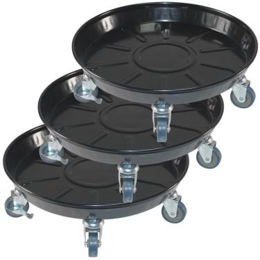 Imagem de FLRISNTIG Carrinho de Planta Resistente de 10" com Rodas, Suporte de Planta de Metal com Rodízios de 160 Libras, Suporte de Plantador com Rodas Redondas, Base de Rolo, Vaso de Flores Em Vaso para Jard