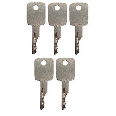 Imagem de Pacote com 5 chaves de ignição para Bobcat, Terex, Broce, Ditch Witch, Genie, Grove, Ingersoll-Rand, JLG, Pollock, Tenant, Timberjack, Vermeer, Volvo 307852A1, 6693241, 6709527, 714602, A77313, D250