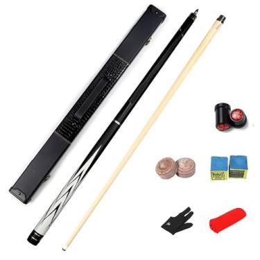 Imagem de Bastão de sinuca de bilhar feito à mão, 147 cm, bastão de taco de bilhar de bordo canadense, taco de sinuca profissional para esportes de mesa de sinuca, 18 ~ 600 onças (B taco de sinuca + acessórios