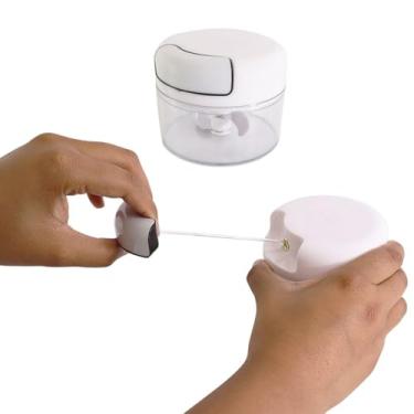 Imagem de Mini Multiprocessador Triturador Manual 2 Lâminas Inox