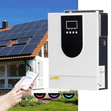 Imagem de CNAOHGHN Inversor Solar HíBrido 1kw-6.2kw - Onda Senoidal Pura Cc (12v-24v) Para Ca (220v), Inversor Solar Pwm - Construir Em 40-120a Controlador Solar + Carregador Ca, Para Sistema Solar DoméStico