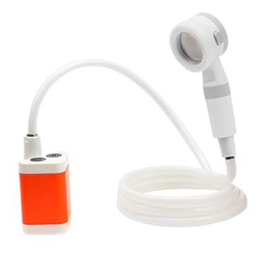 Imagem de YIJU Bomba de chuveiro portátil, chuveiro de acampamento, chuveiro elétrico compacto ajustável para áreas externas, bomba de chuveiro de viagem para