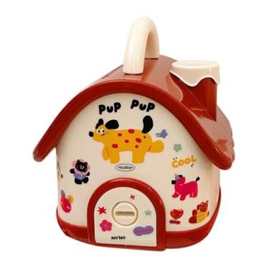 Imagem de menolana Casa cofrinho dos desenhos animados adorável, decoração de casa, coleção criativa moeda banco caixa de dinheiro para crianças meninos meninas crianças, Vermelho