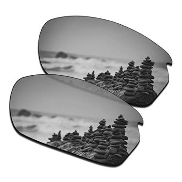 Imagem de Lentes de substituição masculinas SmartVLT para óculos de sol Oakley Carbon Shift OO9302 - Mais opções, Polycarbonate - Ar Coated Polarized Silver Titanium, One Size